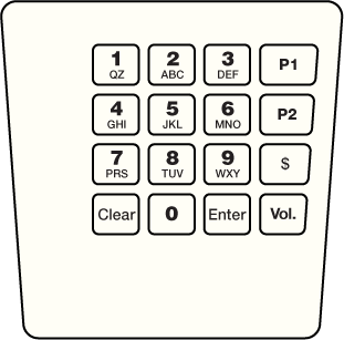 GA-ENE1705G041 Keypad Overlay