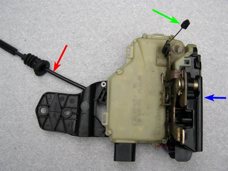 vw passat door lock mechanism