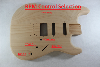 RPM Control Options.  Also shows an Alder Body.