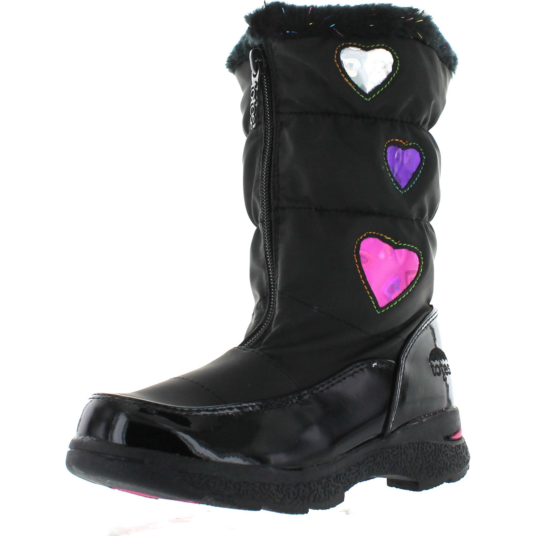 Totes Girls' Heartful Winter Snow Boots