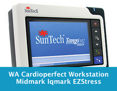 WA Cardioperfect Workstation and Midmark lqmark EZStress // Suntech Tango M2 Monitor