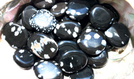 Snowflake Obsidian Disc