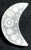 Selenite Hand Carved Crescent Moon