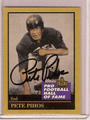 Pete Pihos Autographed Football Card 1550