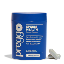 Sperm Health Support's ingredients support: Sperm Count & Motility*, Healthy Testosterone*, and Male Sexual Health*