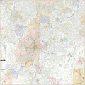 Atlanta, GA Metro Wall Map