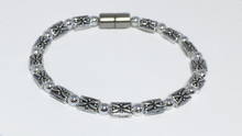 Silvery Dragonfly Anklet with 4mm Silver