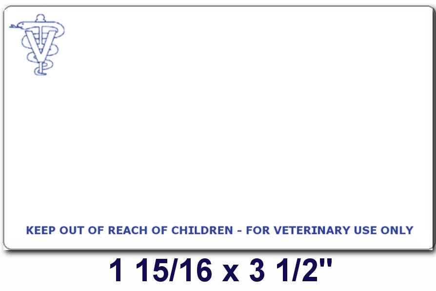 1 Roll Per Package IDEXX Compatible Veterinary Labels 1-15/16 x 3-1/2-400 Labels Per Roll