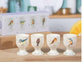 British Birds Egg Cup Set 4