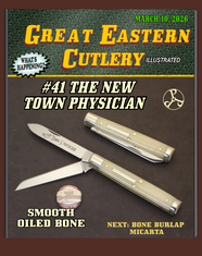 Great Eastern Cutlery -Northfield - #41 New Town Physicians Knife -Bone Burlap Micarta Handles-NEW RELEASE
