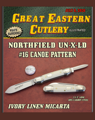 GEC- Northfield - 162226 -  Little Indian Girl Canoe- Ivory Linen Micarta Handles - NEW!!