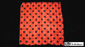 21 Inch Polka Dot Silk (Red with Black Dots) by Mr. Magic