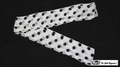 6 Inch by 18 Feet Production Streamer (White with Black Dots)
