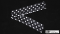 6 Inch by 18 Feet Production Streamer (Black with White Dots)