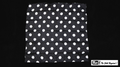 21 Inch Polka Dot Silk (Black with White Dots)