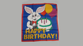 18" Happy Birthday Silk by David Ginn and Goshman Magic
