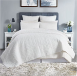 Orchids Lux Home Bella Quilt - Off White
