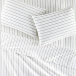 Peacock Alley Ribbon Stripe Percale Sheet Set - Olive