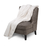 Michael Amini Bellhaven Throw - Ivory