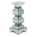Michael Amini Montreal Mirrored 2-Tier Crystal Candle Holder (set of 2)