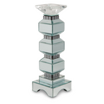 Michael Amini Montreal Mirrored 3-Tier Crystal Candle Holder (set of 2)