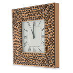 Michael Amini Montreal Square Wall Clock with Crystal Accents