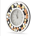 Michael Amini Montreal Round Wall Clock with Colored Accent