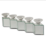 Michael Amini Montreal Mirrored Cube Linear Candle Holder