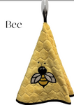 Provence Bee Round Terrycloth Towel - Yellow