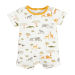 Mud Pie Safari Print Baby Shortall (9-12 Mo)