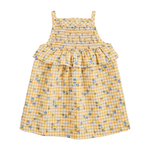 Mud Pie Yellow Smocked Baby Dress  (6-9 Mo)
