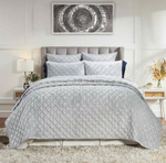 Orchids Lux Home Clermont Quilt - Splash