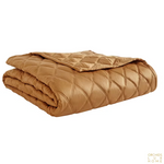 Orchids Lux Home Avalon Coverlet - Caramel