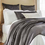 Orchids Lux Home Spencer Dutch Euro Sham - Steel