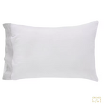 Orchids Lux Home Kyoto Linen Pillow Cases (Pair) - White/Mist