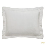 Orchids Lux Home Milano Channel Stitch Velvet Pillow Shams (set of 2) - White