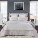 Orchids Lux Home Westport European Linen Duvet Cover - Beige