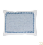 Orchids Lux Home Westport European Linen Pillow Shams (set of 2) - Sky