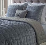 Orchids Lux Home Bailey Dutch Euro Sham - Smoky Blue