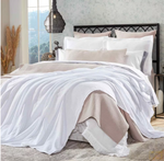 Orchids Lux Home Hudson Basket Weave Blanket - White