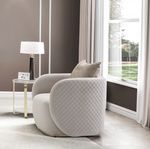 Michael Amini Ariana Chair - Beige