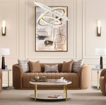 Michael Amini Ariana Loveseat - Caramel