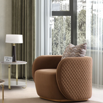 Michael Amini Ariana Chair - Caramel