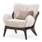 Michael Amini Camellia Field Accent Chair - Porchini / Warm Pecan
