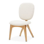 Michael Amini Camellia Field Vanity Chair - Warm Pecan