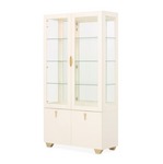 Michael Amini Fantosini Gold Display Cabinet - Creamy Pearl