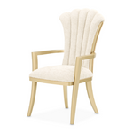 Michael Amini Fantosini Gold Dining Arm Chairs (set of 2) - Creamy  Pearl