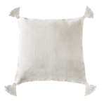 Pom Pom at Home Montauk Pillow with Tassels - Cream