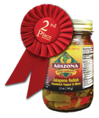 Award Winning Relish.  A nice balance of mild peppers, onions and jalapenos.  A great flavor for sandwiches, burgers, hot dogs, sausages, chicken, steak.. the list goes on.   All natural with no preservatives.  