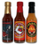 Three Unique Flavors in this special offer.  Reapper Jr., Angry Chicken and Habango Hot Sauces.  All natural and very flavorful